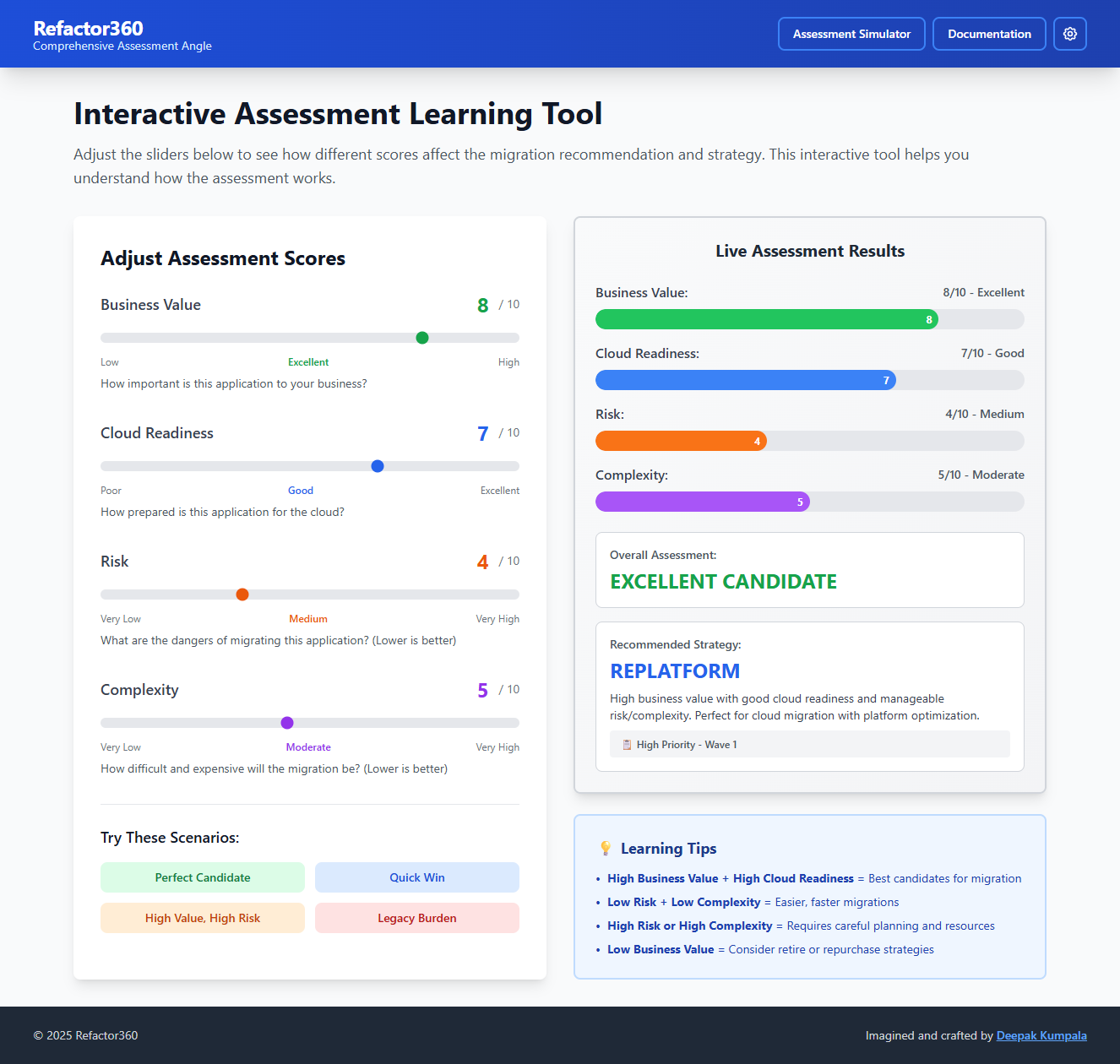 Assessment Interface