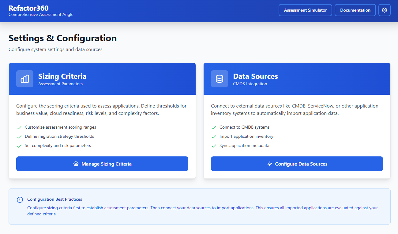 Assessment Interface