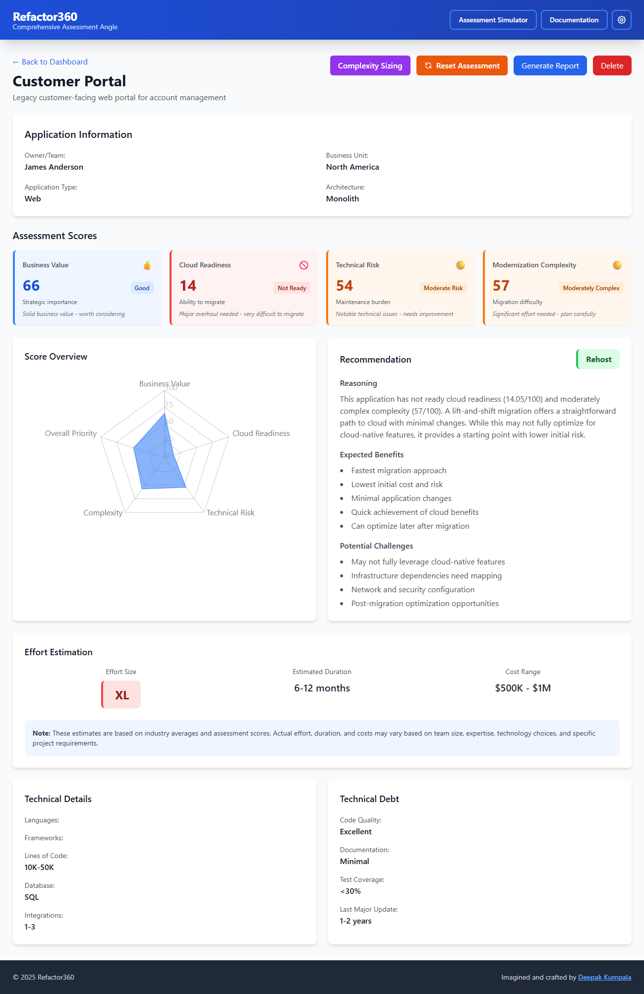 Assessment Interface
