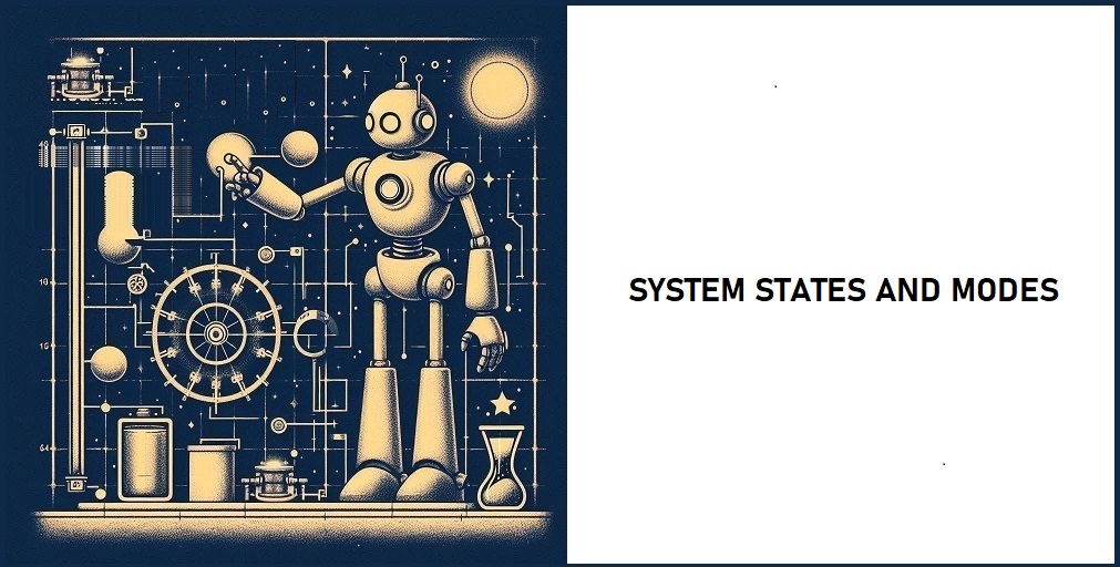 What is true about a system states and modes?