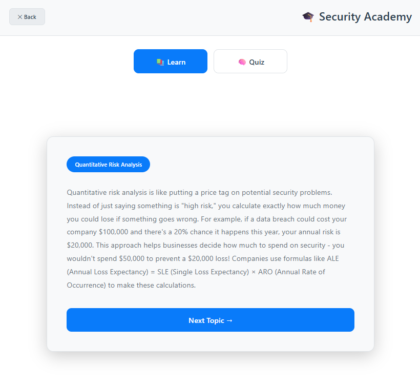 Application Dashboard